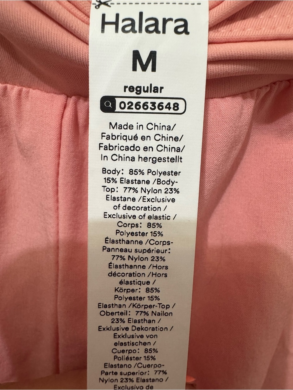 HALARA Breezeful Cross Over Waist Pants Pink Size Medium - Picture 5 of 5